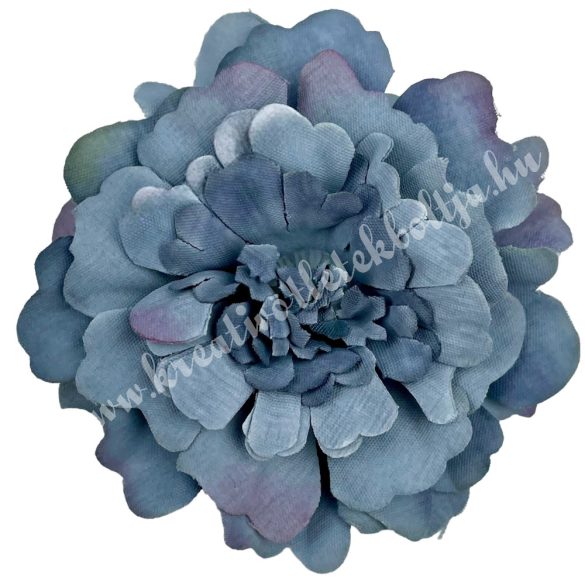 Dekor virágfej, kék, 6 cm