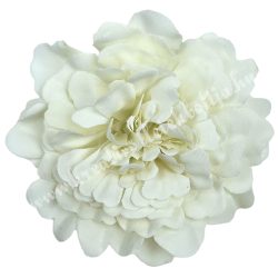 Dekor virágfej, törtfehér, 6 cm