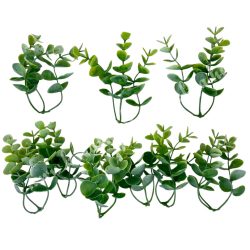 Eukaliptusz ágak, zöld, 10 cm, 9 db/csomag