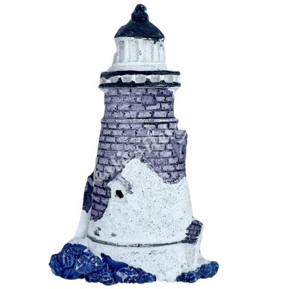Ragasztható polyresin világítótorony, 5x8 cm