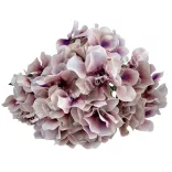Hortenzia csokor, cirmos mályva, 37 cm