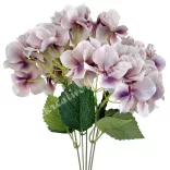 Hortenzia csokor, cirmos mályva, 37 cm