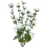 Vegyes csokor bogyóval, fehér, 43 cm