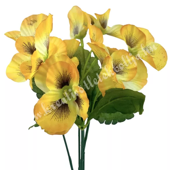 Árvácska csokor, sárga, 29 cm