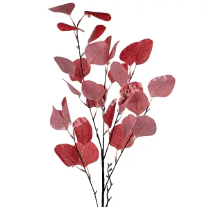 Levél ág, bordó, 88 cm