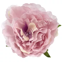 Fodros virágfej, rózsaszín, 8 cm