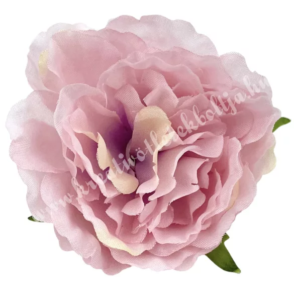 Fodros virágfej, rózsaszín, 8 cm