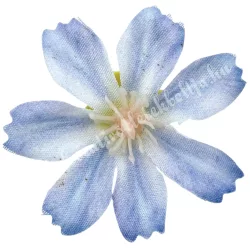 Dekor virágfej, kék, 4 cm