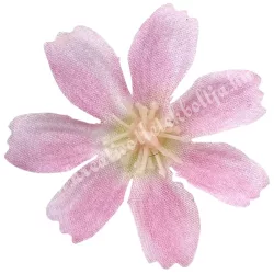 Dekor virágfej, rózsaszín, 4 cm