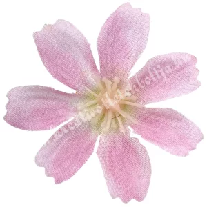 Dekor virágfej, rózsaszín, 4 cm