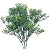 Zöld csokor apró virágokkal, 33 cm