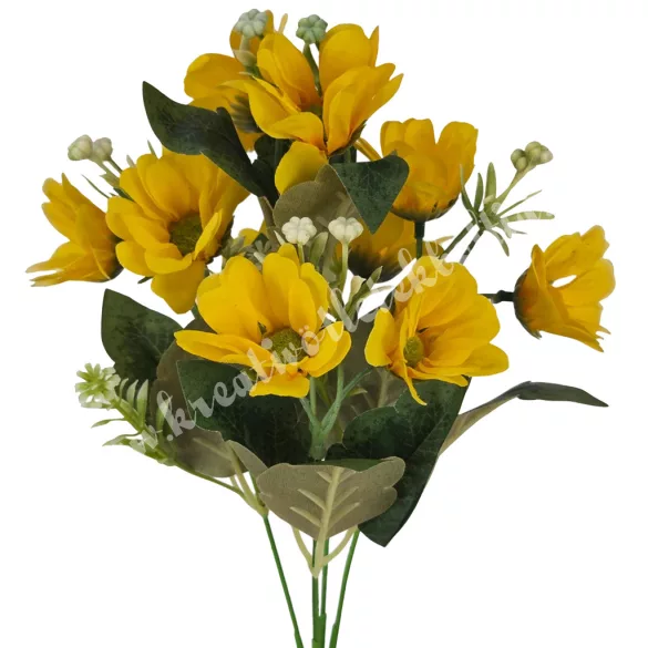 Virágcsokor, sárga, 36 cm