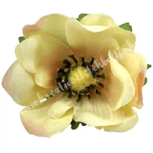 Szellőrózsa virágfej, sárga, 6 cm