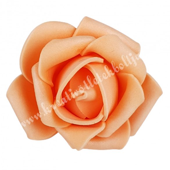 Polifoam rózsa, 3,5x2,5 cm, 36. sötétbarack