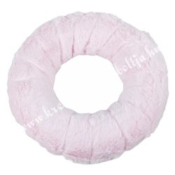 Szőrmés félkoszorú alap, pasztell lila, 20 cm