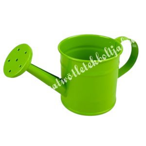 Bádog locsolókanna, zöld, 16x8 cm