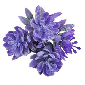 Hamvas virágcsokor, lila, kb. 16 cm
