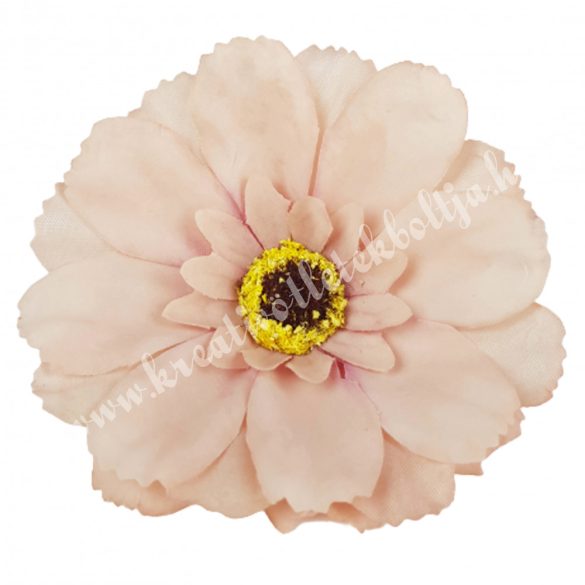 Dekor virágfej, rózsaszín, 7,5 cm