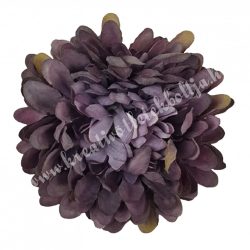 Dekor virágfej, sötétlila, 6,5 cm