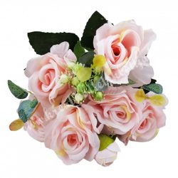 Rózsacsokor, rózsaszín, 30 cm