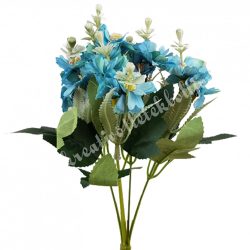 Vegyes virágcsokor, kék, 30 cm