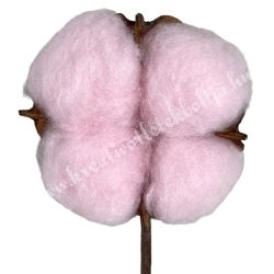 Gyapotvirág, rózsaszín, 5x3,5 cm
