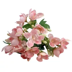 Kis virágú virágcsokor, rózsaszín, 30 cm