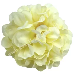 Dekor virágfej, krém, 4,5 cm