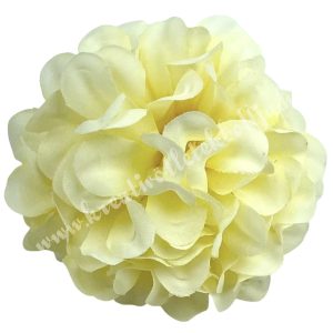 Dekor virágfej, krém, 4,5 cm