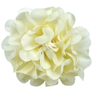 Dekor virágfej, törtfehér, 4,5 cm