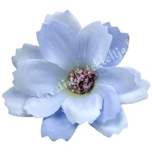 Dekor virágfej, kék, 4 cm