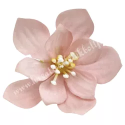 Dekor virágfej, rózsaszín, 5 cm