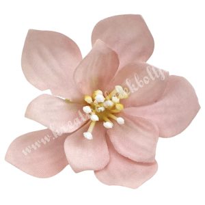 Dekor virágfej, rózsaszín, 5 cm