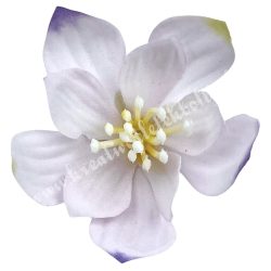 Dekor virágfej, halványlila, 5 cm