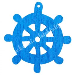 Fadekor, hajókormány, kék, 2,5 cm