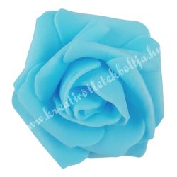 Polifoam rózsa, 3,5x2,5 cm, 35., világoskék