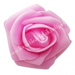 Polifoam rózsa, 3,5x2,5 cm, 23., Élénk rózsaszín