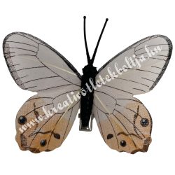 Csipeszes pillangó, rózsaszín-barack, 7,5x6,5 cm