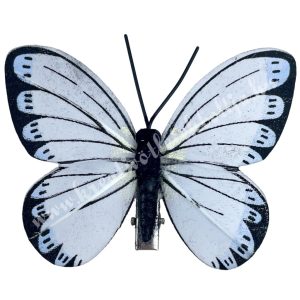 Csipeszes pillangó, kék, 7,5x6 cm