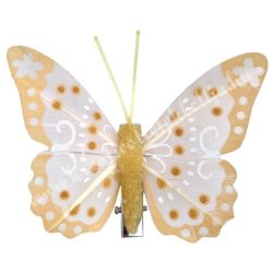 Csipeszes pillangó, narancs, 7x6,5 cm