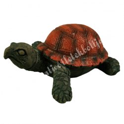 Polyresin teknős, 5x6 cm