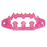 Gumigyűrű tábla, neon pink, 8x2,5 cm