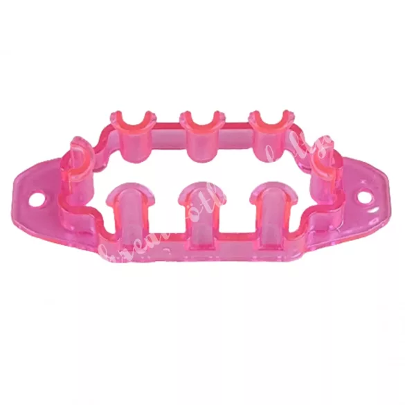 Gumigyűrű tábla, neon pink, 8x2,5 cm