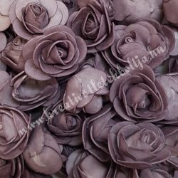 Habrózsa/ polifoam rózsa, vintage lila, 3 cm, 50db/csomag
