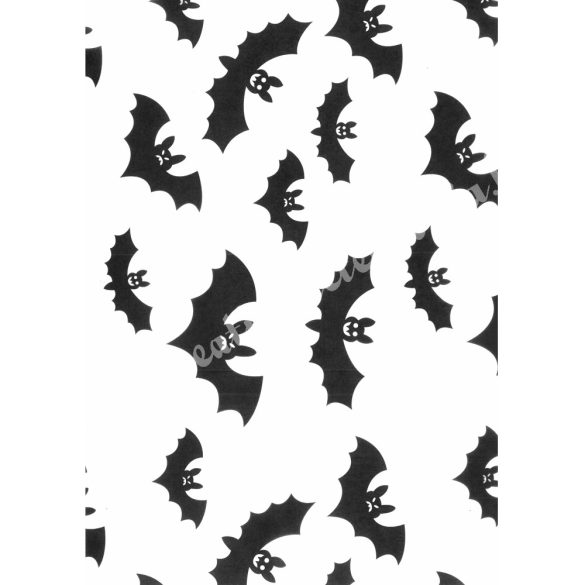 Halloween pauszpapír, denevér, 20x30 cm