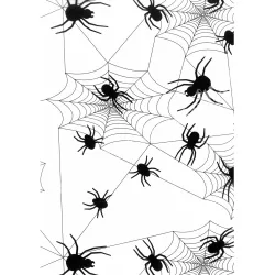 Halloween pauszpapír, pók, 20x29 cm