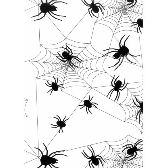 Halloween pauszpapír, pók, 20x29 cm