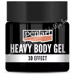   Pentart gélpaszta - heavy body gél - fényes, fekete, 50 ml