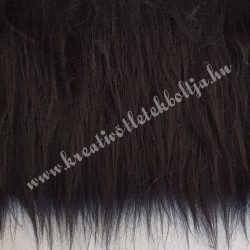Hosszú szőrű műszőr, fekete, kb. 10x150 cm