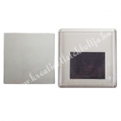   Hűtőmágnes műanyag fényképtartóval, négyzet, 6,5x6,5 cm